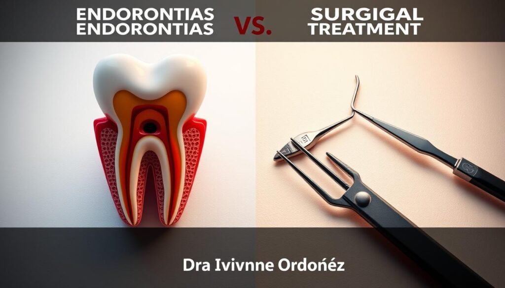 Diferencias entre endodoncia y tratamientos quirúrgicos