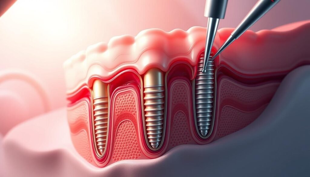 Guided tissue regeneration for dental implants